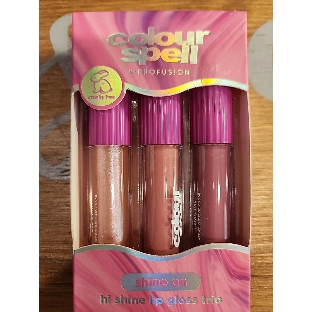 NEW Color Spell Eyeshadow NUDE Palette‎ & SHINE ON Lip Gross Set